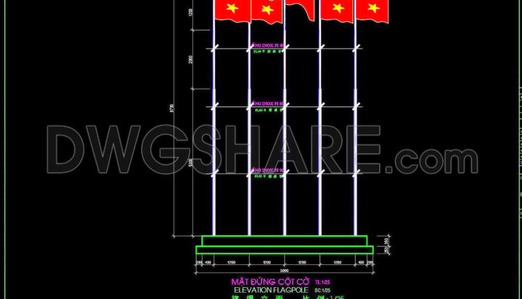 65. Flagpole Structure