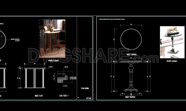 8 months ago
                

                
             30173. free download cad drawing – decorative side table detail