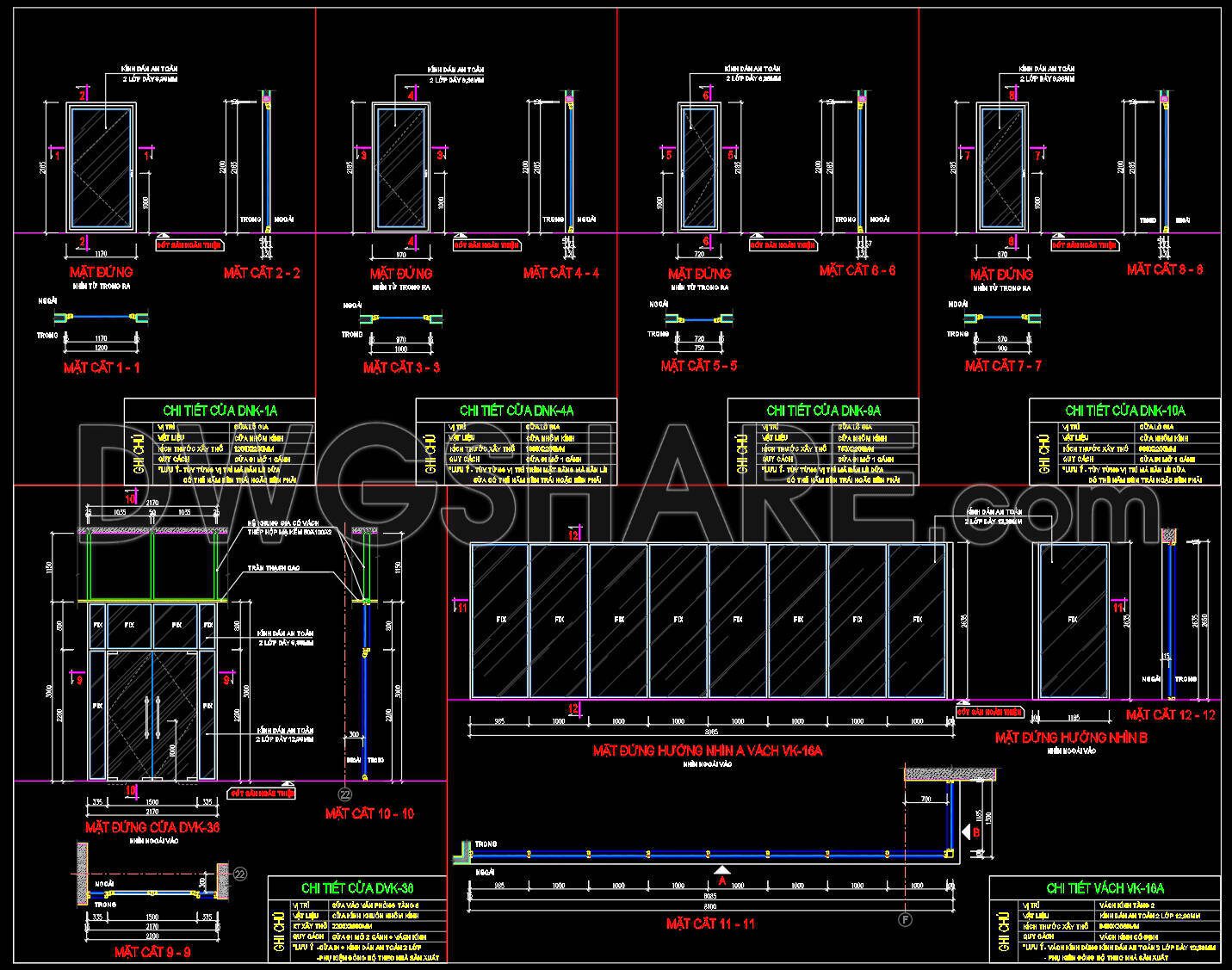 742. Free Detailed CAD Drawings Of Doors, Windows For Download (3)