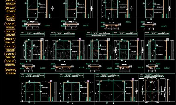 9 months ago
                

                
             804755. Free Download – Fire-Rated Steel Door CAD Drawings for Apartment Buildings