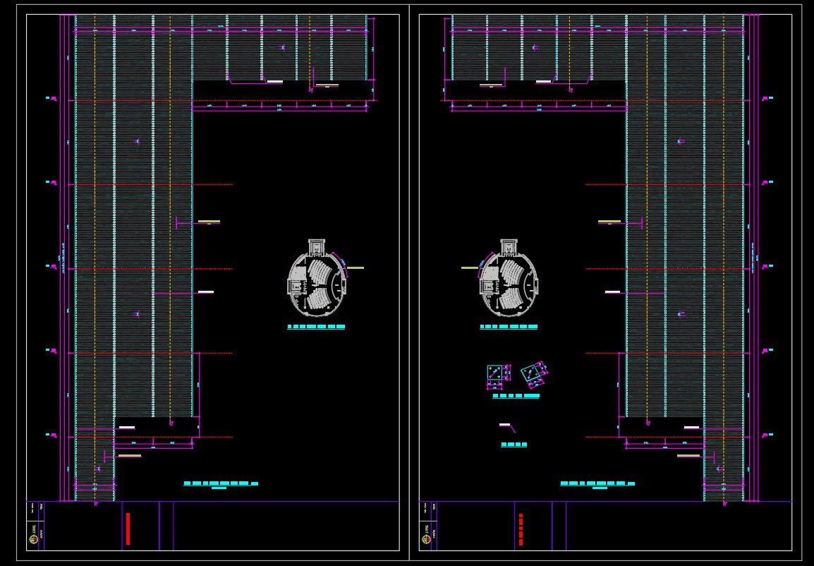 776. Download Free Detailed CAD Drawing of Sunshade Louvers for a 410m2 Auditorium (2)