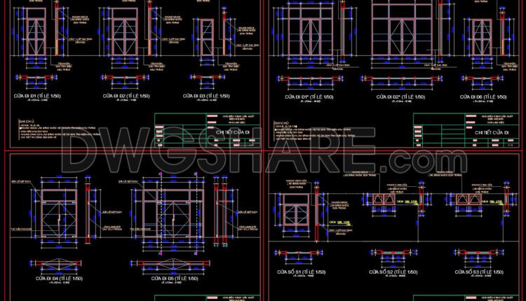 787. Free Download – Doors and Windows for Disabled Persons (CAD Drawings) (1)