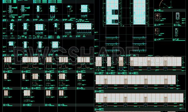 793. Free Download – Fire-Rated Doors, Glass Doors and Window CAD Drawings
