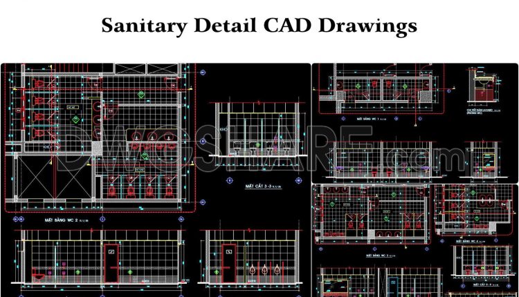 81. Download Complete 9-story Office Building Design Cad Drawings – Total Area 1300m2 (4)