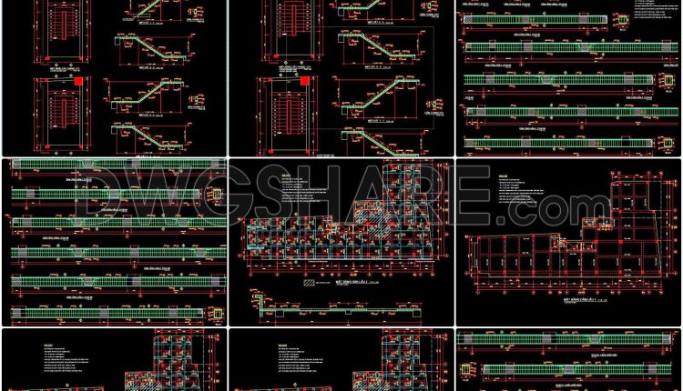 81. Download Complete 9-story Office Building Design Cad Drawings – Total Area 1300m2 (7)