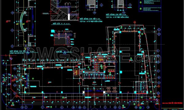 8 months ago 52281. Download Free CAD Office Layout – 700 Square Meters