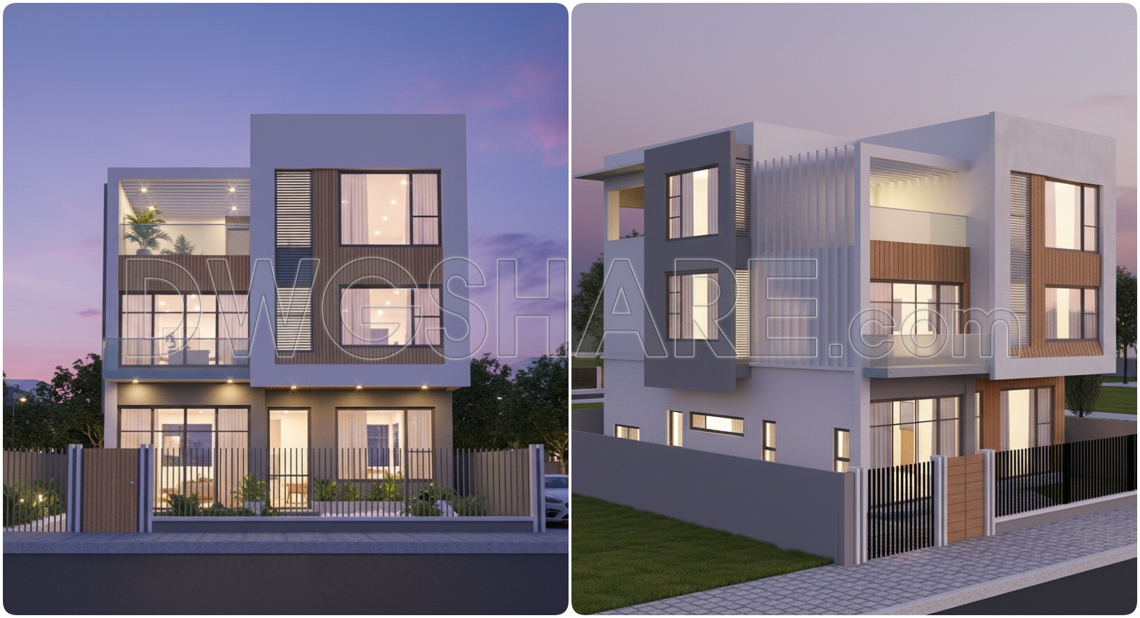 813. Download The Architectural Design Drawings Of A 3-storey Residential House (15m X 20m) (2)