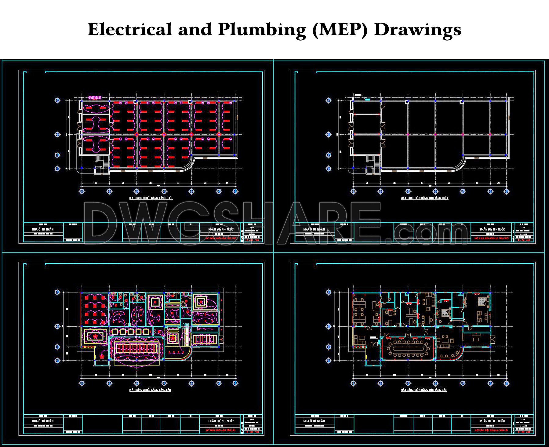 814. Electrical And Plumbing (mep) Drawings (1)