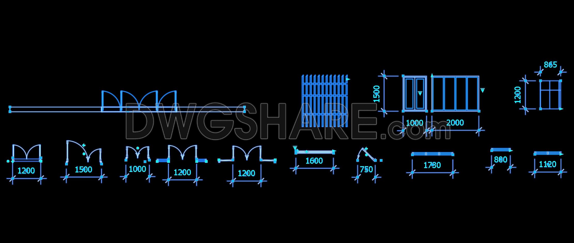 84. Download Free Dynamic Cad Door Blocks Library (2)