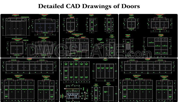 97. Detailed Cad Drawings Of Doors