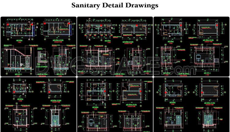 97. Sanitary Detail Drawings