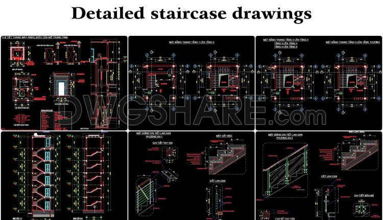 98. Detailed Staircase Drawings