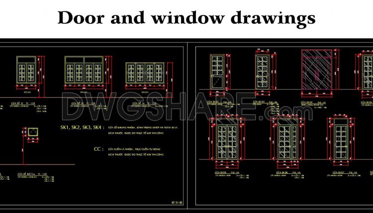 99. Door And Window Drawings