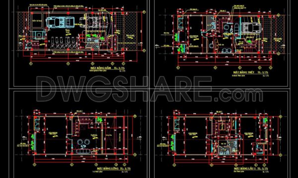 8 months ago
                

                
             96399. Free Download CAD Floor Plans of a 5‑Story Office Building – Dimensions 6m x 16.5m