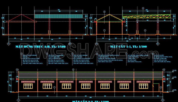 01. Free download of gas station design drawings with a total area of 4,546 m2 (1)
