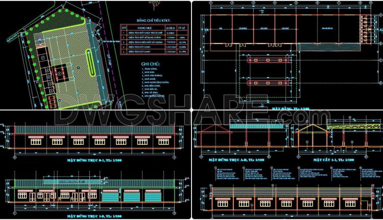 01. Free download of gas station design drawings with a total area of 4,546 m2 (5)