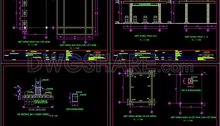 02. Free download of gas station design drawings with a total area of 3,000 m2 (5)