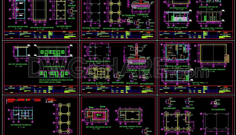 02. Free download of gas station design drawings with a total area of 3,000 m2 (4)