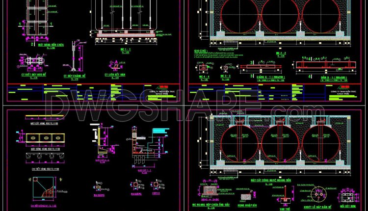 02. Free download of gas station design drawings with a total area of 3,000 m2 (2)
