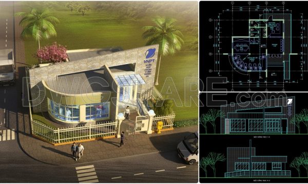 7 months ago
                

                
             60505. CAD drawings for the design of a commune central post office with a floor area of 10 m × 14 m
