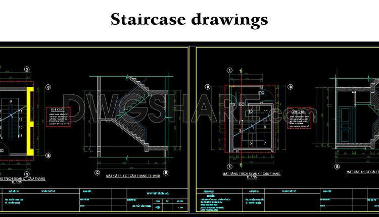 104. Staircase Drawings