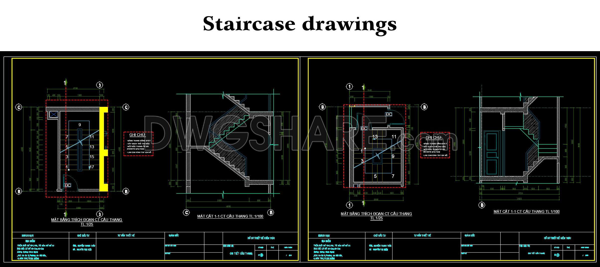 104. Staircase Drawings