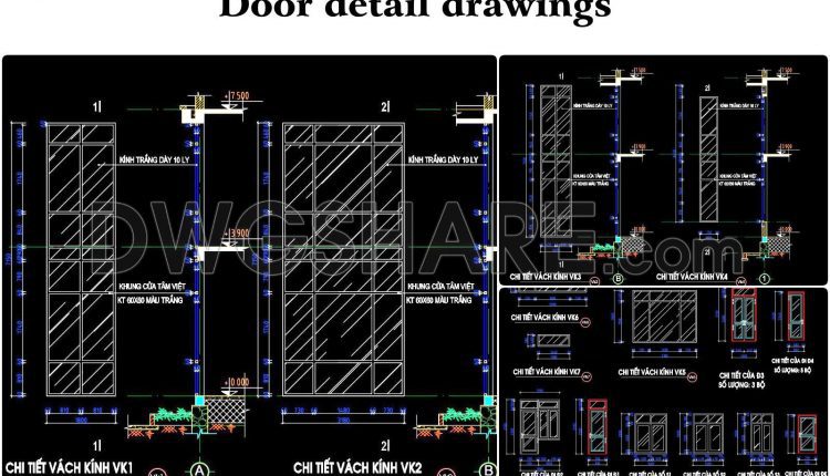 105. Door Detail Drawings