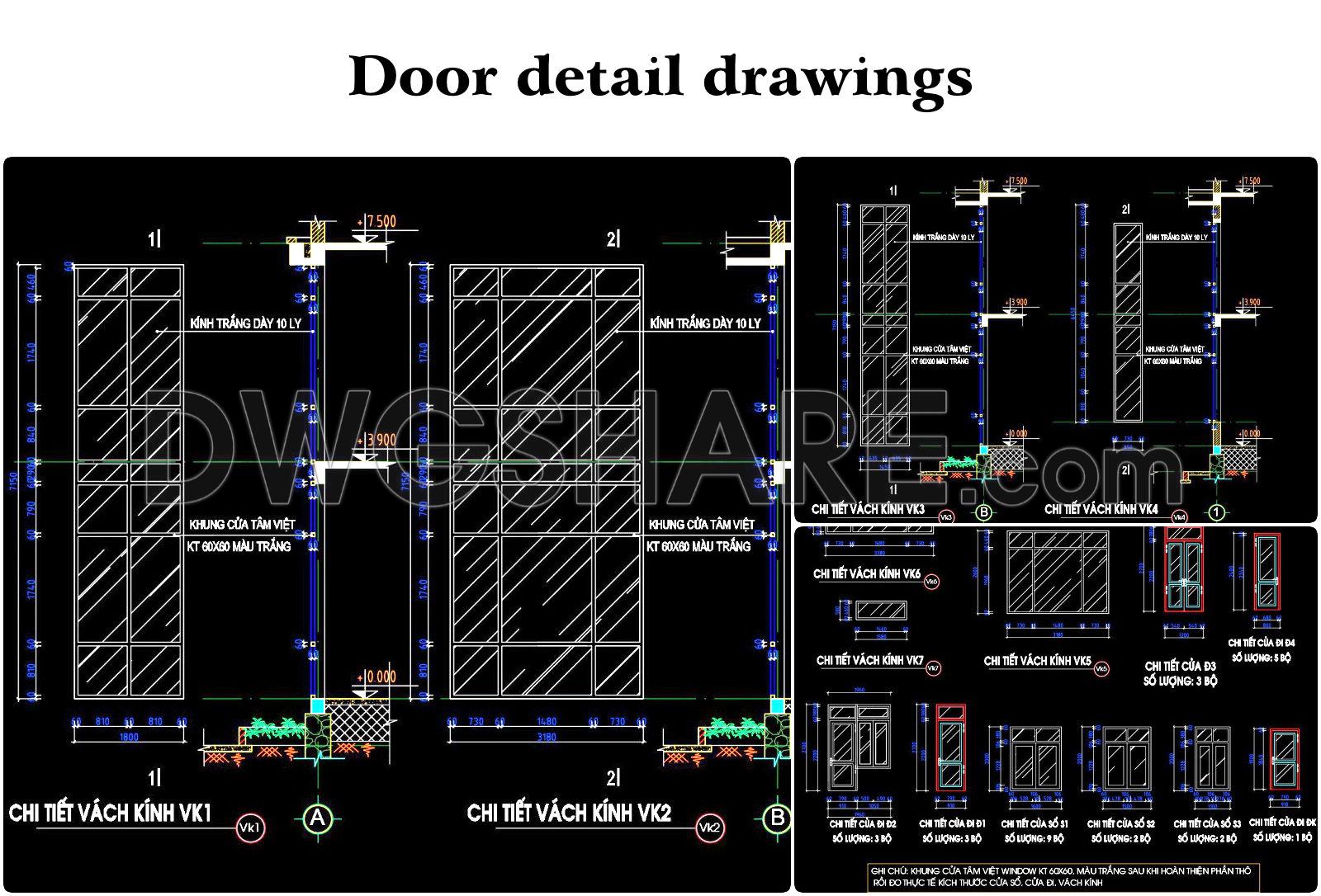 105. Door Detail Drawings