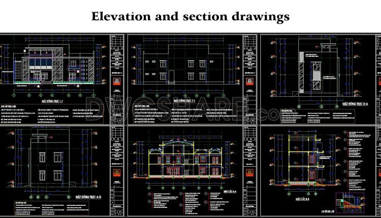 105. Elevation And Section Drawings