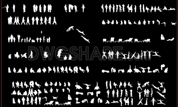 113. Free Download of People CAD Blocks