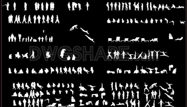 113. Free Download of People CAD Blocks (1)