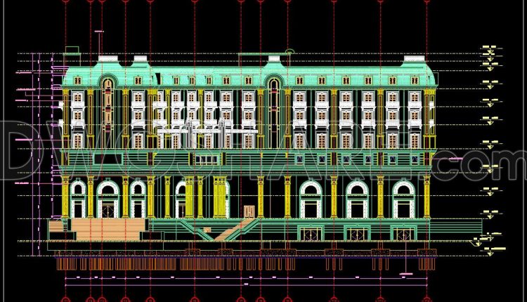 115. Free Download Cad Elevation Drawings Of 5-star Hotel (1)
