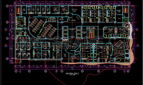 7 months ago
                

                
             2,042117. Free download CAD Drawing – Third Floor Spa and Wellness Center Layout Plan