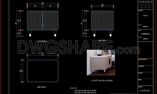 7 months ago
                

                
             202130. Free Download – CAD Shop Drawing of Bedside Table