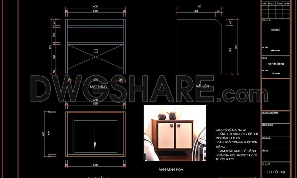7 months ago
                

                
             137134. Free Download – CAD Shop Drawing of Bedside Table