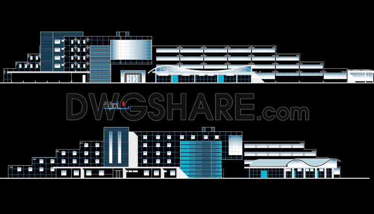 135. Architectural Design Drawings Of A 4-star Hotel In Autocad Dwg (2)