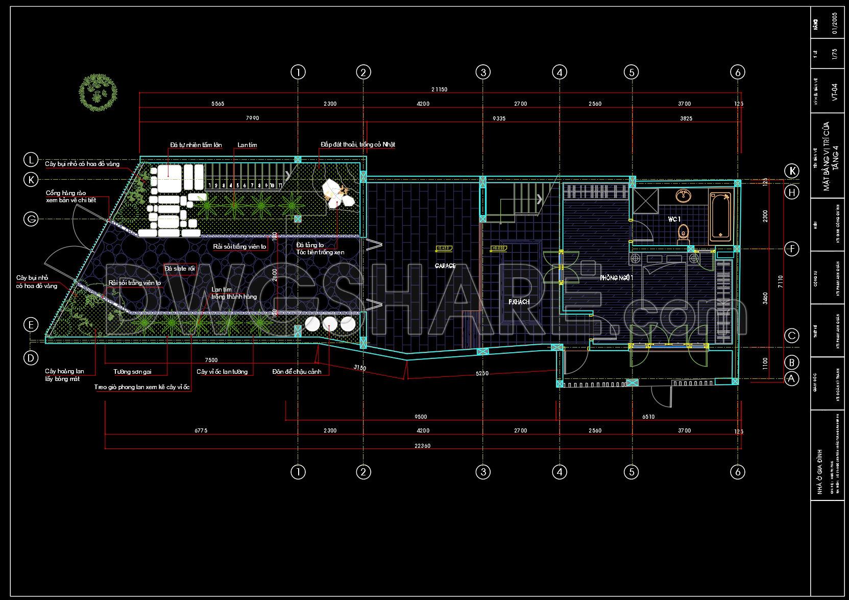 161. Ground Floor Architectural and Landscape Layout for Residential House – Free Download (1)