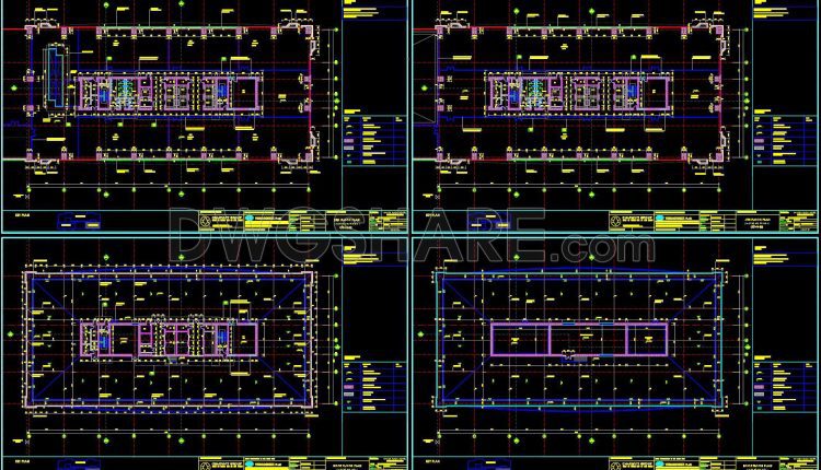 162. Download Floor Plan And Section Drawings Of A 27-storey Hotel With A Total Area Of 60,000 M2 (3)