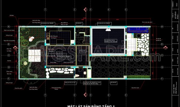 8 months ago
                

                
             837163. Residential Landscape Floor Plan – Free Access to CAD Drawing