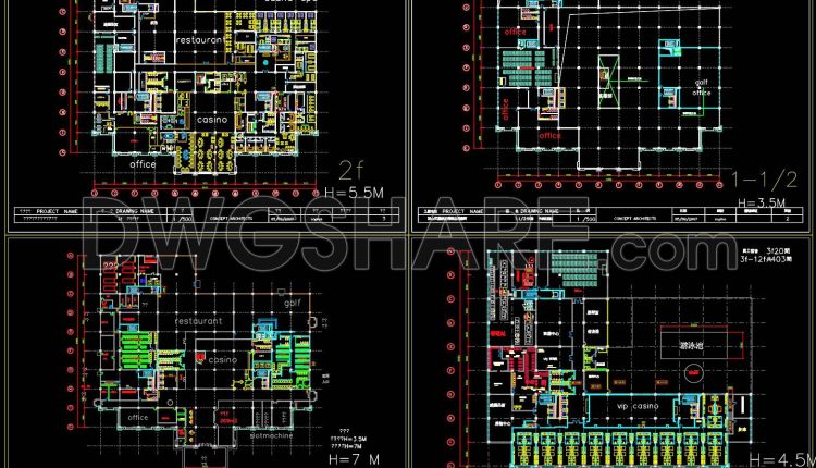 165. Download Conceptual Design Drawings Of A 12-storey 5-star Hotel With A Total Floor Area Of 61,236 M2 (3)