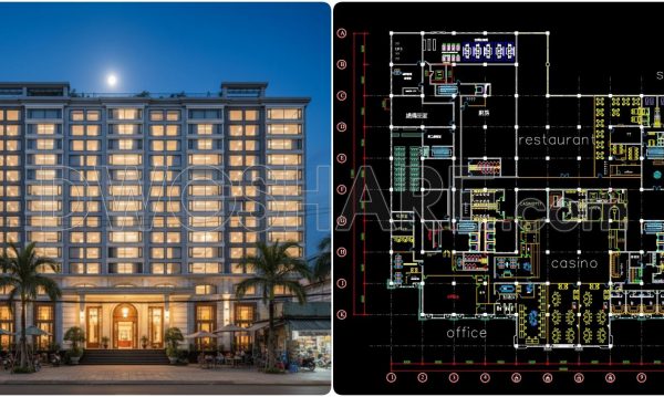 7 months ago
                

                
             1,487165. Free CAD Floor Plan – Casino, Restaurant & Spa Complex 2F Layout