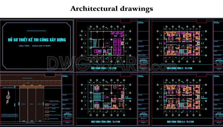 169. Download The Design Documentation For A 6-storey Mini Hotel With A Building Size Of 13.5m × 20m (1)