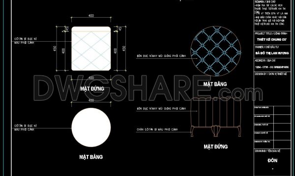 7 months ago
                

                
             171193. Free Download – Round Upholstered Ottoman CAD Drawing with Detailed Specifications