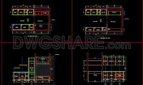 7 months ago
                

                
             303196. Free download CAD technical drawings of kitchen cabinets for the house