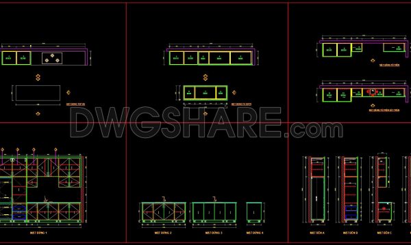 7 months ago
                

                
             403198. Free download CAD technical drawings of kitchen cabinets for the house