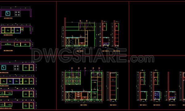 7 months ago
                

                
             427199. Free download CAD technical drawings of kitchen cabinets for the house