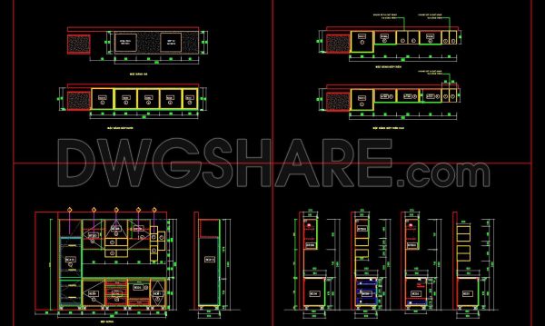 7 months ago
                

                
             334206. Free download CAD technical drawings of kitchen cabinets for the house