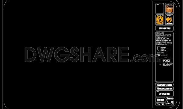 34. Free CAD Drawing – Architectural Drawing Title Block & Sheet Frame Layout (DWG)