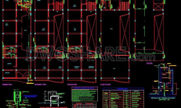 34. Free Download CAD Drawings of Educational Center