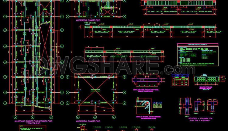 34. Free Download CAD Drawings of Educational Center (5)